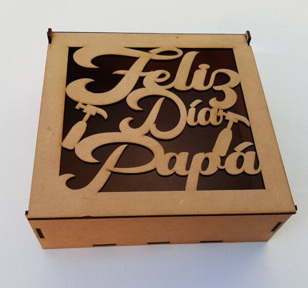 CAJA DE REGALO CUADRADA DÍA DEL PADRE