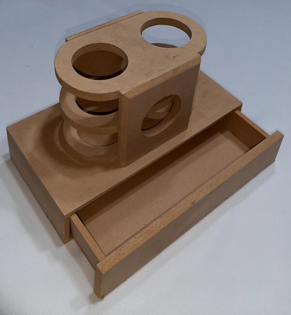 PORTA LÁPIZ CON RELOJ Y CAJONERA