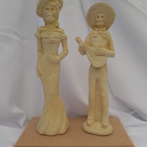 JUEGO DE CATRINAS CON BASE DE MDF
