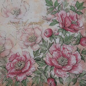 DRAWN ROSSES WITH BUTTERFILES - AROMA DE PEONIA